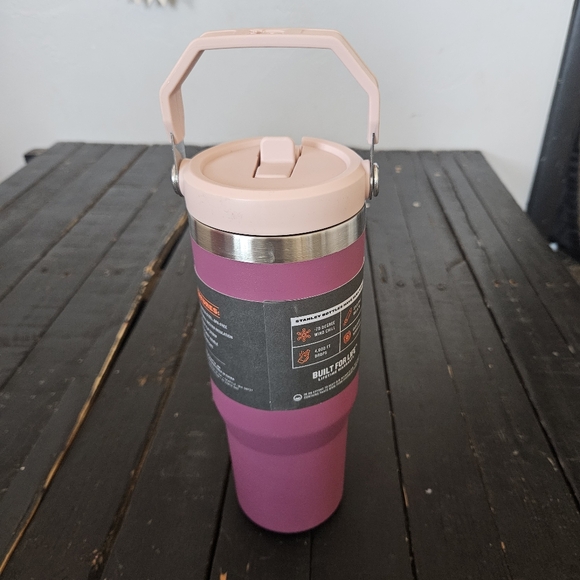 Stanley NWT The Iceflow Flip Straw Tumbler Purple Pink 30 Oz Mug - Picture 3 of 3